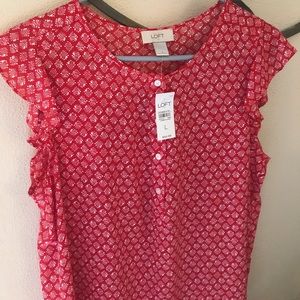 Red/White Loft Blouse